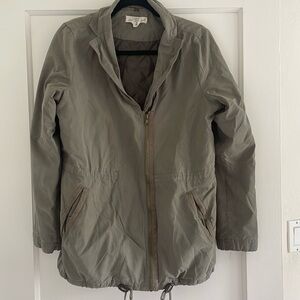 Olive green H&M logg brand military style jacket